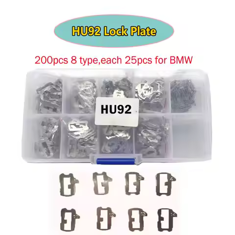 200Pcs/lot HU92 Lock Plate Car Key Lock Reed Plate for BMW Car Lock Repair Car Accessories 8 Types E