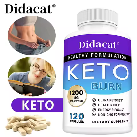 High Strength Ketone Supplement Capsules for Women and Men Loss Weight Management Detox Burning Fat 