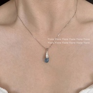 JOJO COCO 2025 New Style Opal Water Drop Necklace Simple Classy All-Match Necklace