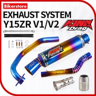 King Drag Y15ZR Y15 V1 V2 Full System Exhaust Muffler Open Exhaust Offers Ekzos Exhaust Pipe 32MM 35