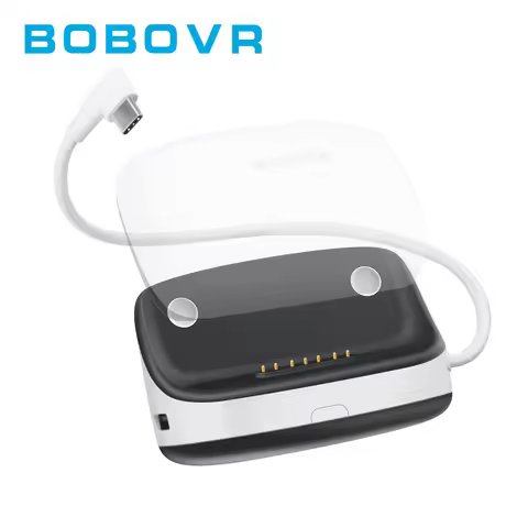 BOBOVR PD100 Two-in-One Charging Dock Compatible with B100 battery pack Support 30W USB-C PD Live Po