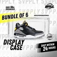 [SVPPLY] Bundle of 6 | Shoe Display Case | Shoe Display Box | Shoe Organiser | Sneaker Display Box