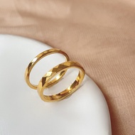 916 Pure Gold Split Rattan Ring / 916 Gold Ring Budget 916 Gold Super Flash Multi-Cut