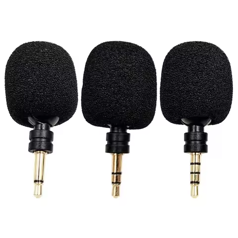 Mini 3.5mm Jack Microphone Stereo Mic For Recording Mobile Phone Studio Microphone For Smartphone