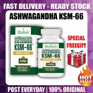 Ksm 66 Ashwagandha 100 Original HQ KSM-66 Murah Aswagandha Ashwaganda Ashvagganda Free Gift