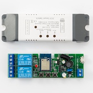2 Channel Tuya Smart WIFI Switch Relay Module DC/AC7-32V AC 85V-250V USB 5V with RF433Mhz APP Remote