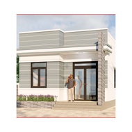 Dk296 6mx15m 4 Level House Design Drawing with Roof Printed on A3 Paper, Full 3D Color, Architecture