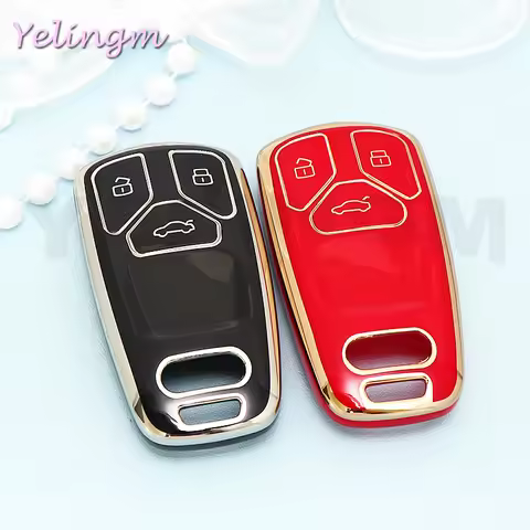 Fashion TPU Car Key Case Full Cover For Audi A6 A5 Q7 S4 S5 S7 A4 B9 A4L 4m 8W Q5 TT TTS RS 8S Coupe