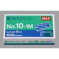 Staples No 10-1M Refill Isi Stapler MAX Kecil HD-10 100% ORIGINAL