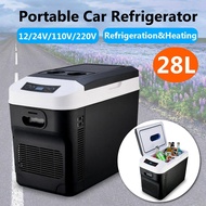 70W 28L Home/Car Use Refrigerator Ultra Quiet Car Refrigerators Freezer Cooling Heating Box Fridge F