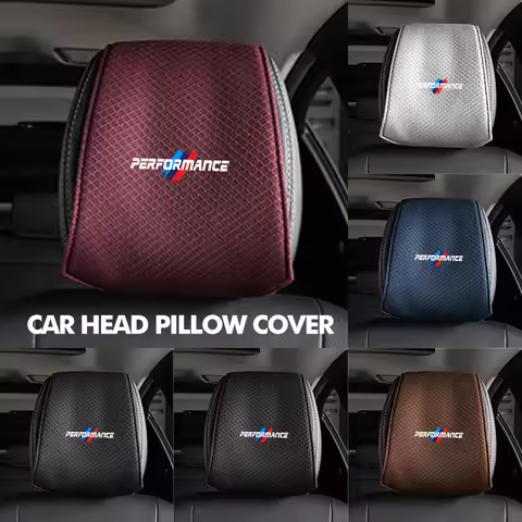 Car Seat Back Headrest Pillow Rest Dustproof Cover Support Pad For BMW X1 X3 X4 X5 X7 G20 G38 F20 F3