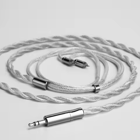 SIMGOT LC7 HIFI Upgrade Cable OFC Silver Plated Single 18AWG Cable for In Ear Monitor Audiophile Cab