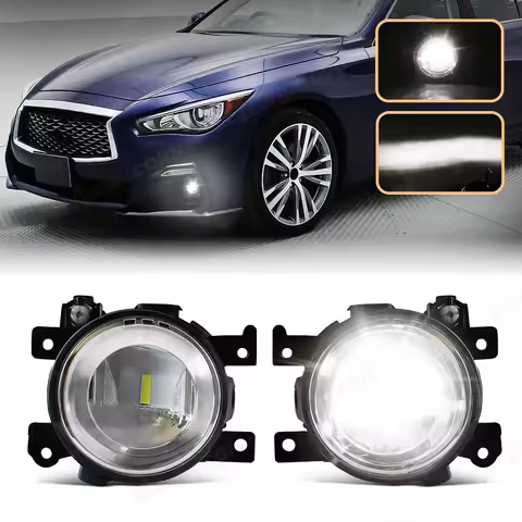 For Infiniti Q50 QX50 Q60 QX60 Q70 Q70L QX80 2014 2015 2016 2017 2018 2019 2020 LED Fog Lamps Front 