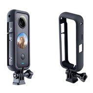xunxingqie Vamson For Insta 360 One X2 Accessories Protective Frame Border Case Adapter Mount for Insta360 Action Camera VP603 Panoramic Camera Rabbit Cage Case Insta360 x2 Plastic Bezel