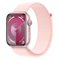 Apple - Watch Series 9 GPS 45mm 粉紅色鋁金屬錶殼 智能手錶 配淡粉紅色運動手環 MR9J3ZP/A 香港行貨