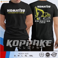 Komatsu Excavator Crew Heavy Equipment T-Shirt Distro Shirt | Kaos Alat Berat Komatsu Excavator Crew