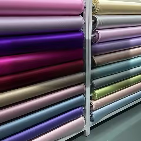 50cm 22 Mmi Heavy Silk Crepe Satin Fabric 100% Mulberry Silk Pajamas Hair Band Cheongsam Song Jinli 