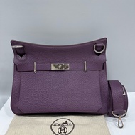 hermes 海葵紫TC皮 吉普賽斜背背 jypsiere 34