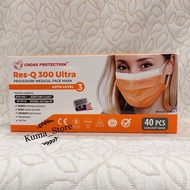 Premium Cross Protection 4 Ply Surgical Face Mask RES-Q 300 ULTRA ASTM Level 3