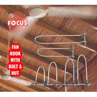 Fan Hook (U HOOK ) Plaster Ceiling (Bolt & Nut) - 2"x3" / 2"x4" / 2"x5"/ 2"x6" / 2"x8" / 2"x12"