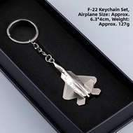 Creative Metal Fighter Jet Plane Model Keychain F22 Air Show Gift Jin35 Commemorative Aircraft Penda