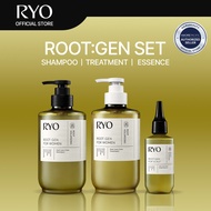 Ryo Root:Gen Shampoo + Treatment + Essence set
