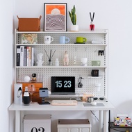 [COD] Hole board bookshelf on T free of punching against the wall hole desk combination study rental house