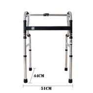 Adult Walker-Heavy Duty Foldable stainless Steel Walking Aid Crutches Canes Toilet Armrest and Showe