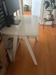 全實木白色書桌