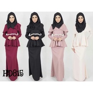 [ XXS-10XL ] HD815 BAJU KURUNG PEPLUM BABYDOLL MODEN BIG SIZE BRIDESMAID WEAR MUSLIMAH BF FRIENDLY BREASTFEEDING RAYA