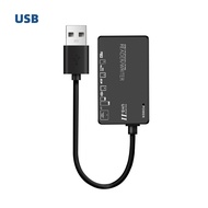 FONKEN 6 in 1 USB2.0/Type-C Card Reader Multi Function CF M2 MS XD SD TF Six Card Slot Camera Passwo