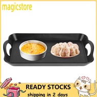 magicstore A sixx Serving Tray  Anti?Skid 3 Sizes Wood Grain/Black Rectangular Coffee Table for Hold