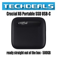 Crucial X6 Portable SSD USB-C ready straight out of the box - 500GB