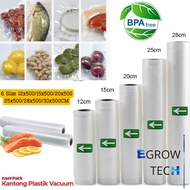EGROW TaffPACK Vacuum Sealer Storage Bag Plastic Bag BPA FREE+SAFE 1 Roll 12x500cm 15x500cm 20x500cm