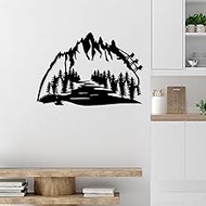 Stylish Black Decorative Metal Wall Accessory, 48 x 70 cm, 100% Metal, 1.5 mm Thickness, Lightweight