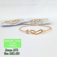 gelang variasi USB (bangle) emas 375/8k