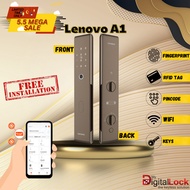 [SG Best Seller &amp; Ready Stock] LENOVO A1 YOUTH EDITION ULTRA SLIM WIFI SMART DIGITAL DOOR LOCK