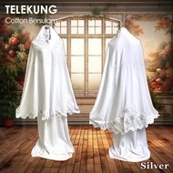 Telekung Cotton Premium Quality Aqila Bersulam