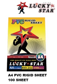 Lucky Star A4 PVC Rigid Sheet 100s