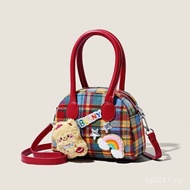 High-value ins Bag Plaid Fashion One-shoulder Commuter Coin Purse Handbag R0 Cross-body Female Littl
