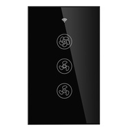 Moes WiFi RF433 Smart Ceiling Fan Switch Smart Life/Tuya App 2/3 Way control Wireless Remote Control