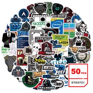Hacker Stickers Set Cartoon Waterproof Graffiti Decals Sticker for Kids, 50pcs