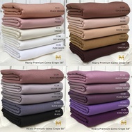 Part 2 Heavy Premium como crepe (harga utk 0.5m) Bidang 60