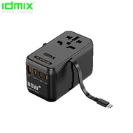 Idmix P70 Universal charger International plug adapter fast charging Power Delivery Travel adapter