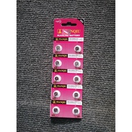 10 Pcs AG4/LR626H/377A Alkaline Battery