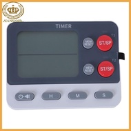 CAPA Magnetic Kitchen Digital Timer with 2 Channel Timing Capability and Easy to Read LCD for Home a