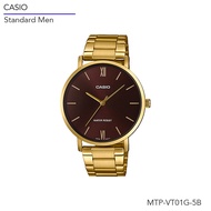 นาฬิกาข้อมือ Casio Standard Men รุ่น MTP-VT01G Series MTP-VT01G MTP-VT01G-1B MTP-VT01G-1B2 MTP-VT01G