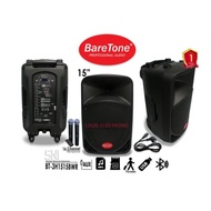 Speaker Portable Baretone 15 inch 15 BT-3H1515BWR 15BWR + 2 Mic