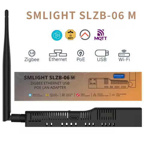 SMLIGHT SLZB-06 – A Zigbee 3.0 to Ethernet, USB, and WiFi adapter with PoE support, works with Zigbe
