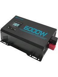 Bộ biến tần'sóng sin chuẩn điện áp kép 6000W DC 12V/24V 48V/60V/72V sang AC 220V Bộ biến tần năng lư